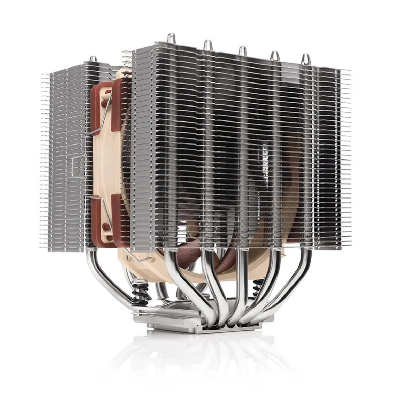 Noctua NH-D12L, Low-Height Dual-Tower CPU Cooler (120mm, Brown) - مبرد